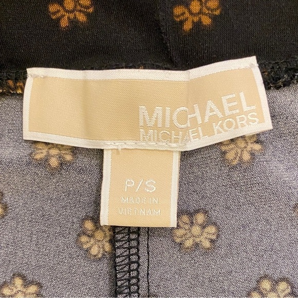 Michael Michael Kors P/S Stretch Wide Leg Pants Crop Womens Black High Rise - Picture 7 of 11